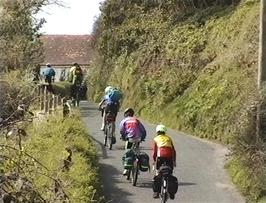 Climbing Looe Hill from Seaton